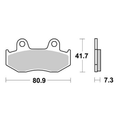 Brzdové destičky pro Honda S1115/2N